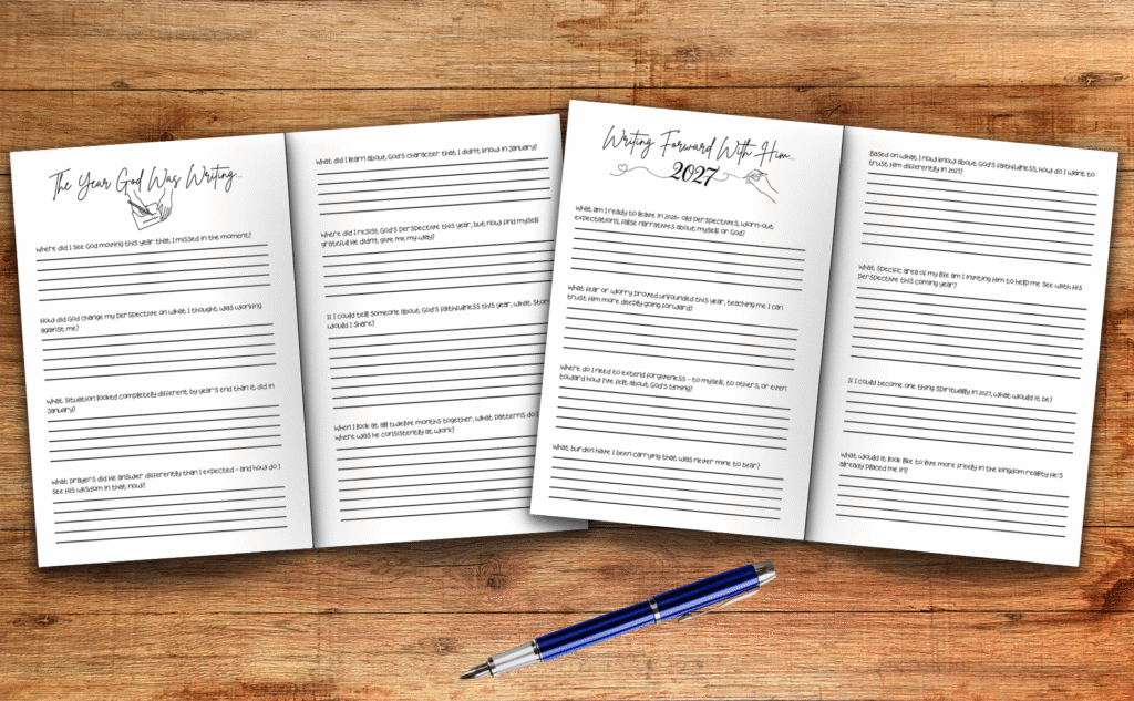 God Writing - Year Forward Pages Mockup